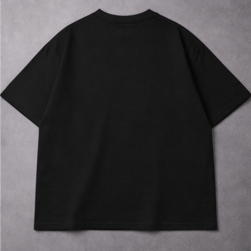 Camiseta Básica Oversized 404 – Peça Essencial Minimalista Preta