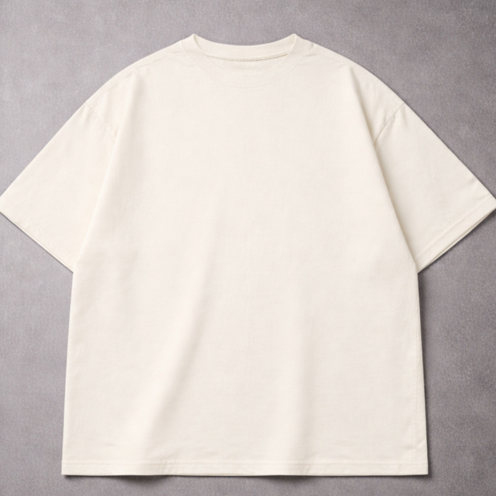 Camiseta Básica Oversized 404 – Peça Essencial Minimalista Branca