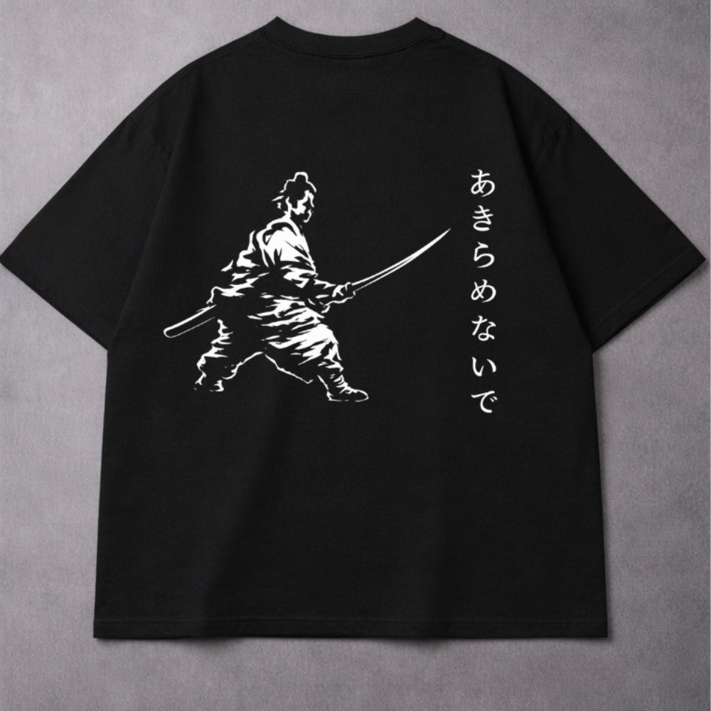 Camiseta Oversized 404 – Samurai - Preta