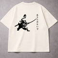 Camiseta Oversized 404 – Samurai - Branca
